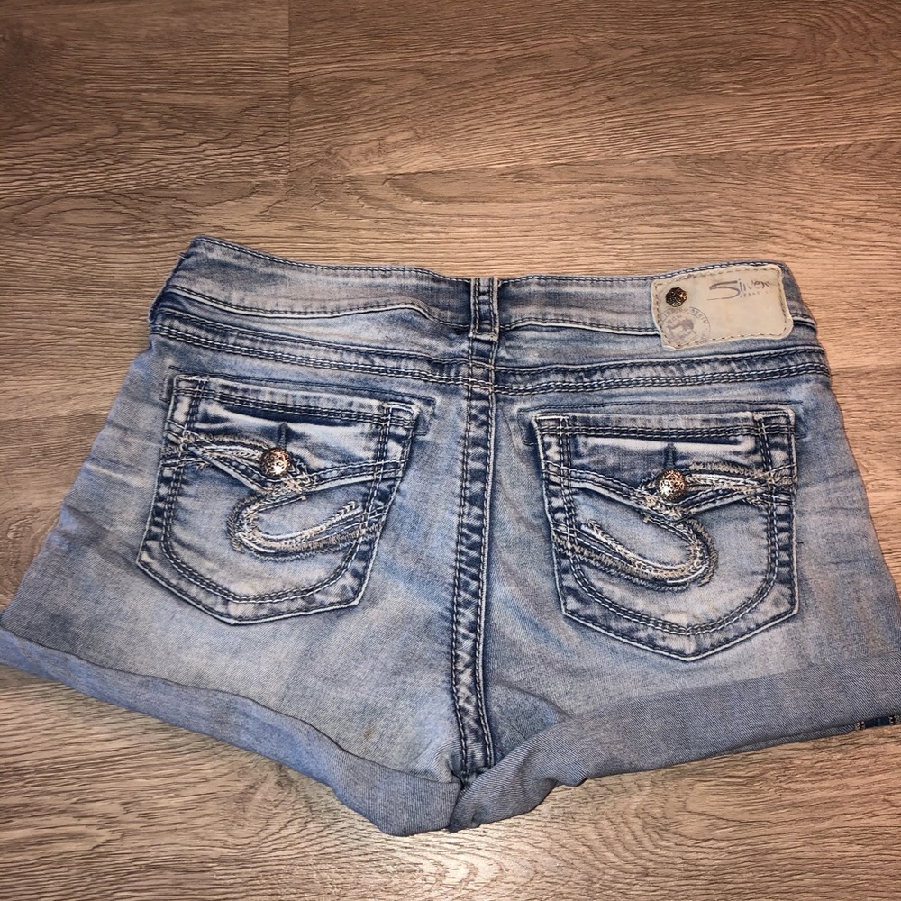Size 29 Silver Jean Shorts